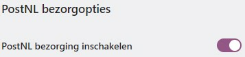 WooCommerce PostNL bezorgopties